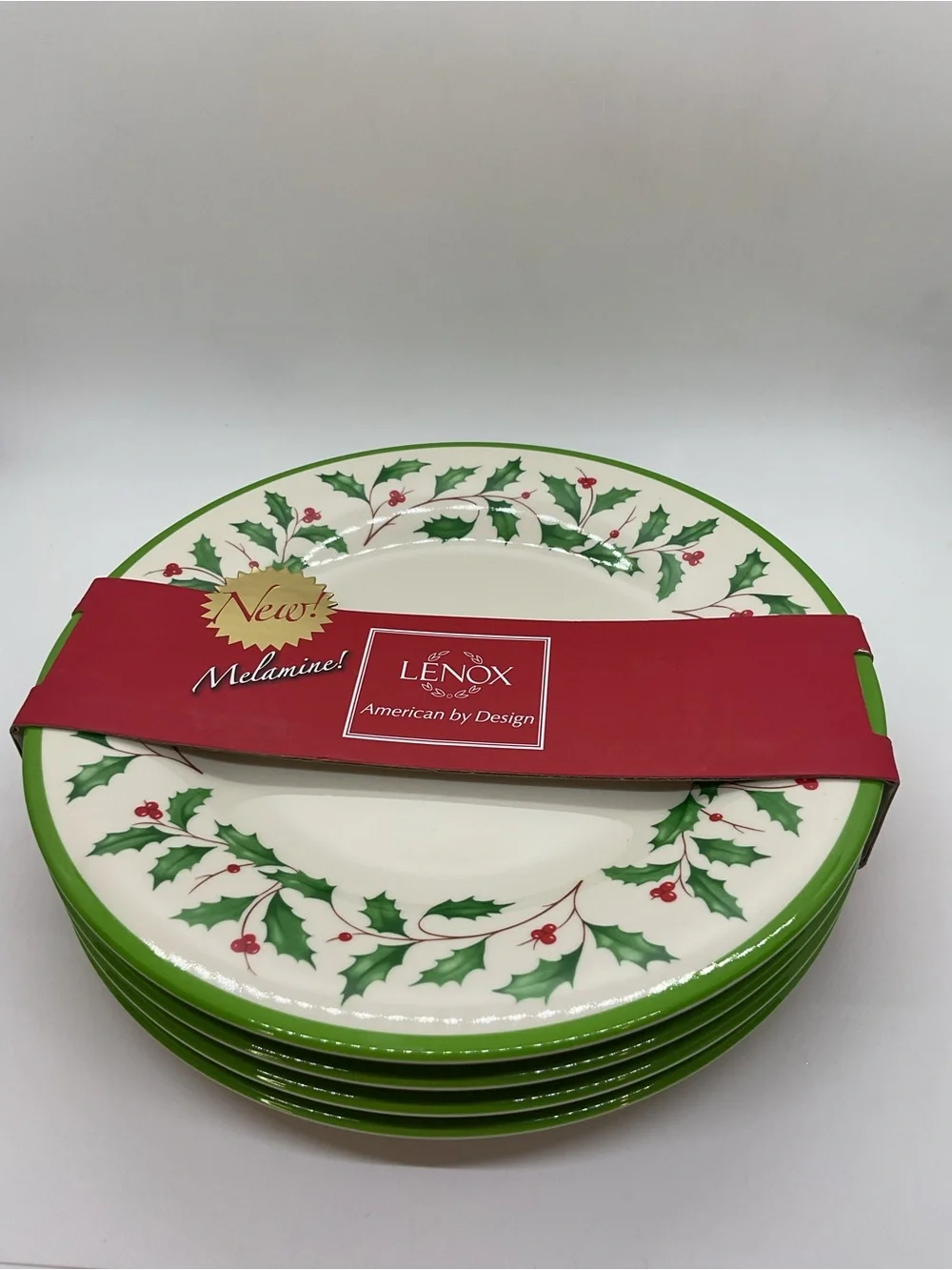 New Lenox Holiday Melamine Accent Plate Set